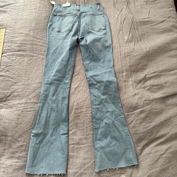 Free People We The Free Jeans Level Up Slit Bootcut Light Blue Wash 29 (28x30) - Picture 6 of 13